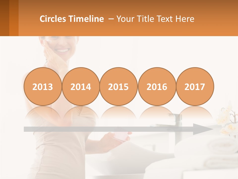 A Woman In A Tan Tank Top Holding A Soap Bar PowerPoint Template