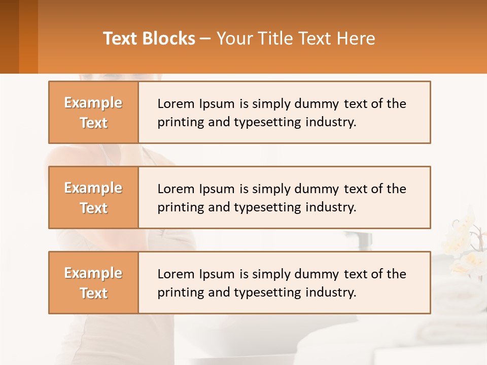 A Woman In A Tan Tank Top Holding A Soap Bar PowerPoint Template