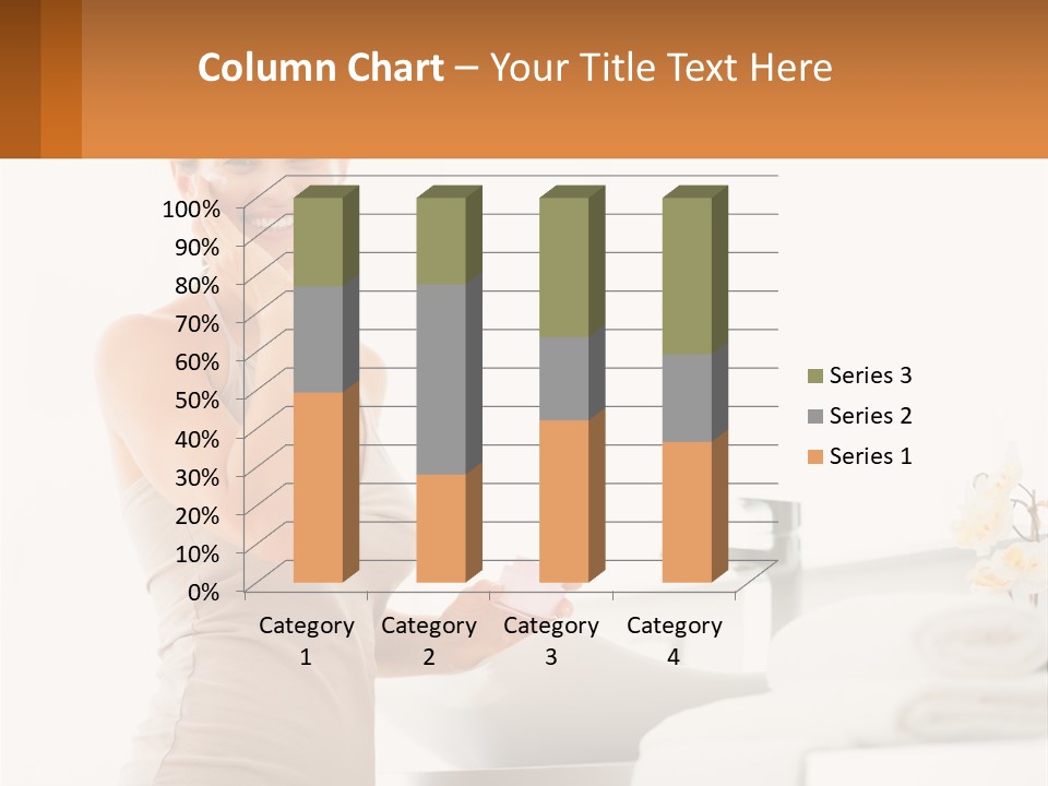 A Woman In A Tan Tank Top Holding A Soap Bar PowerPoint Template