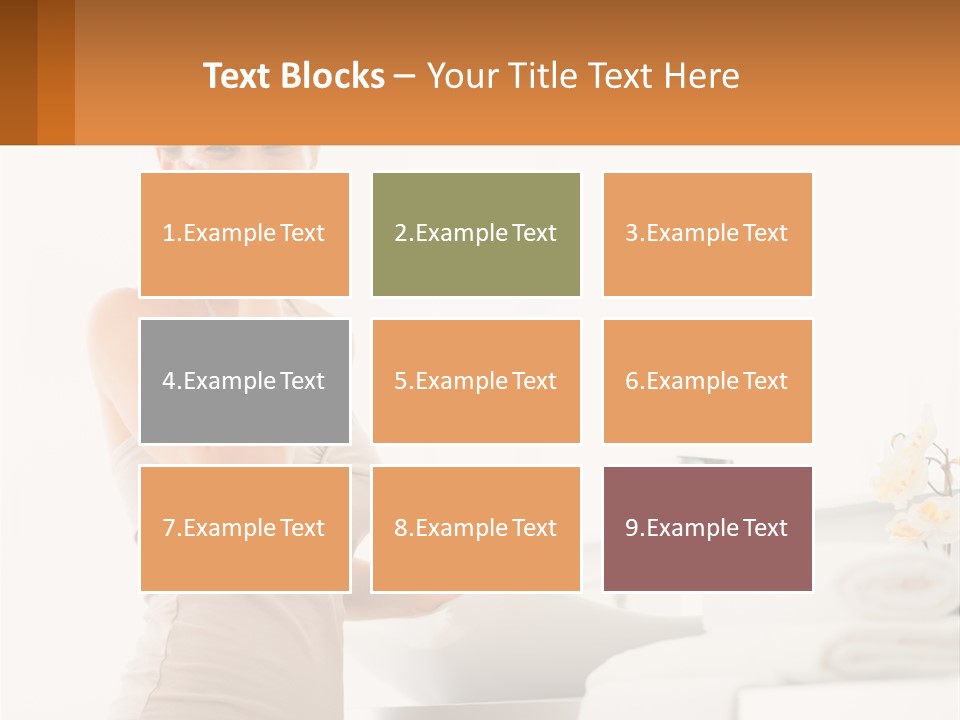 A Woman In A Tan Tank Top Holding A Soap Bar PowerPoint Template