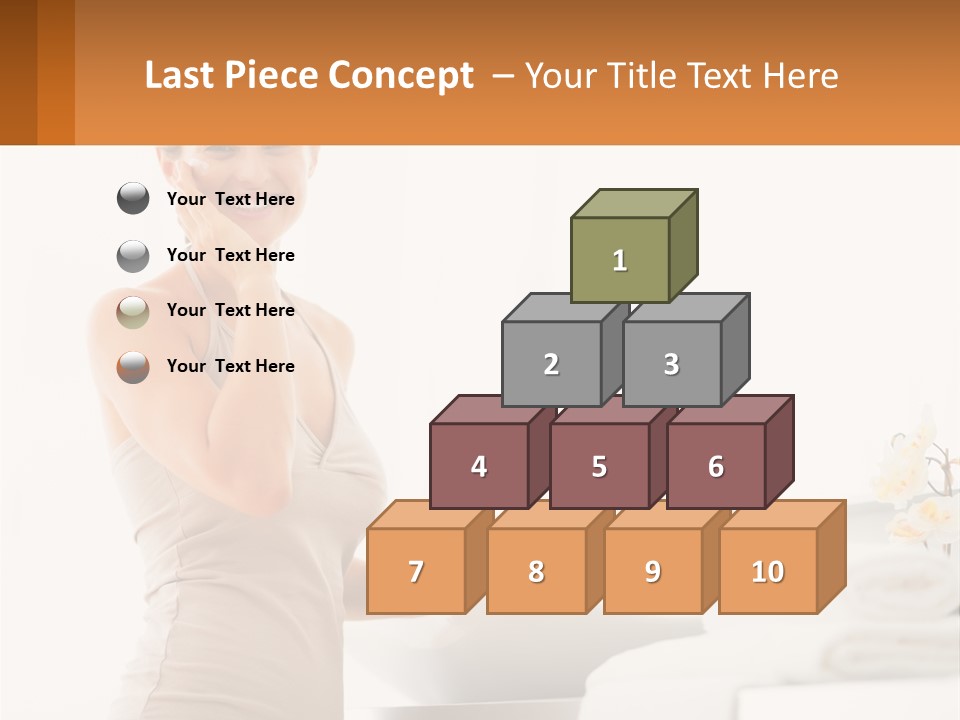 A Woman In A Tan Tank Top Holding A Soap Bar PowerPoint Template