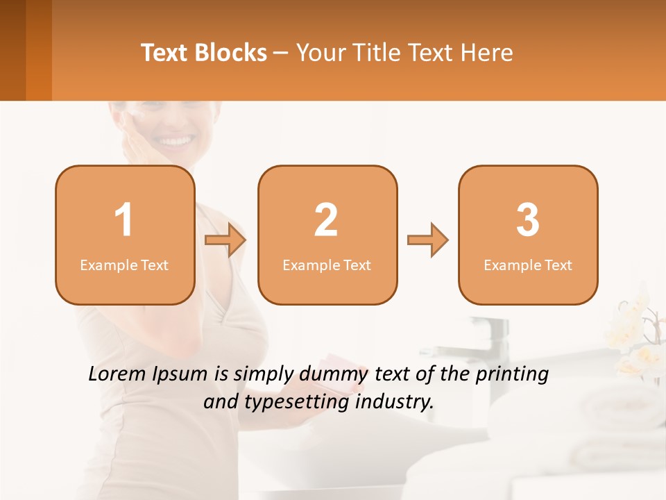 A Woman In A Tan Tank Top Holding A Soap Bar PowerPoint Template