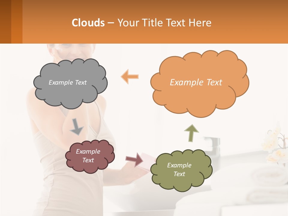 A Woman In A Tan Tank Top Holding A Soap Bar PowerPoint Template