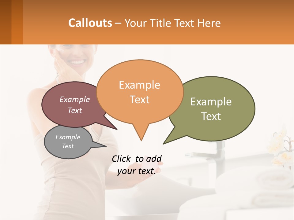 A Woman In A Tan Tank Top Holding A Soap Bar PowerPoint Template