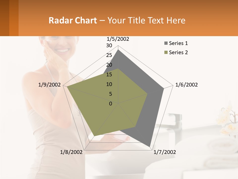 A Woman In A Tan Tank Top Holding A Soap Bar PowerPoint Template