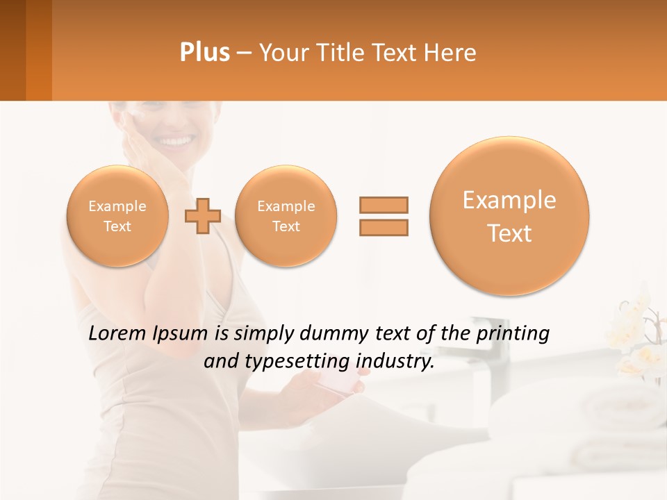 A Woman In A Tan Tank Top Holding A Soap Bar PowerPoint Template