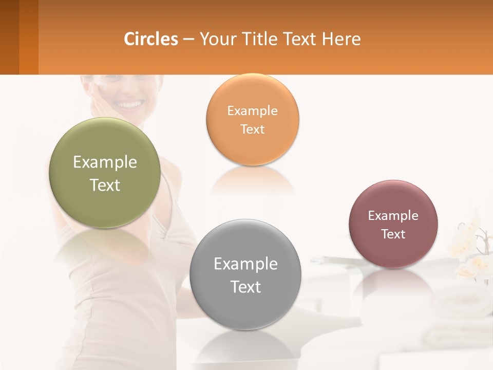 A Woman In A Tan Tank Top Holding A Soap Bar PowerPoint Template