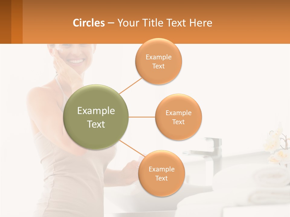 A Woman In A Tan Tank Top Holding A Soap Bar PowerPoint Template