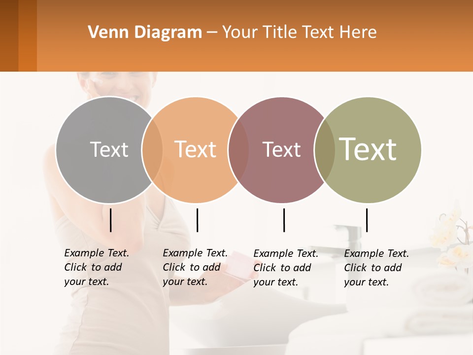 A Woman In A Tan Tank Top Holding A Soap Bar PowerPoint Template