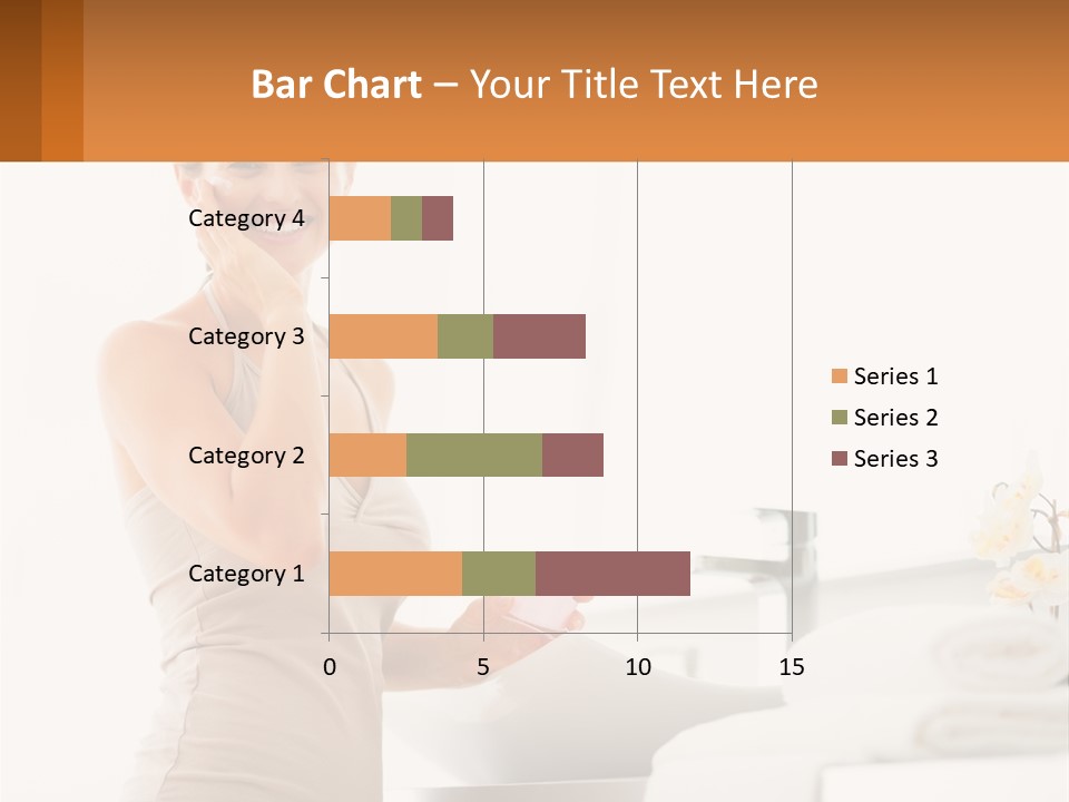A Woman In A Tan Tank Top Holding A Soap Bar PowerPoint Template