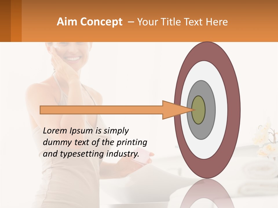 A Woman In A Tan Tank Top Holding A Soap Bar PowerPoint Template