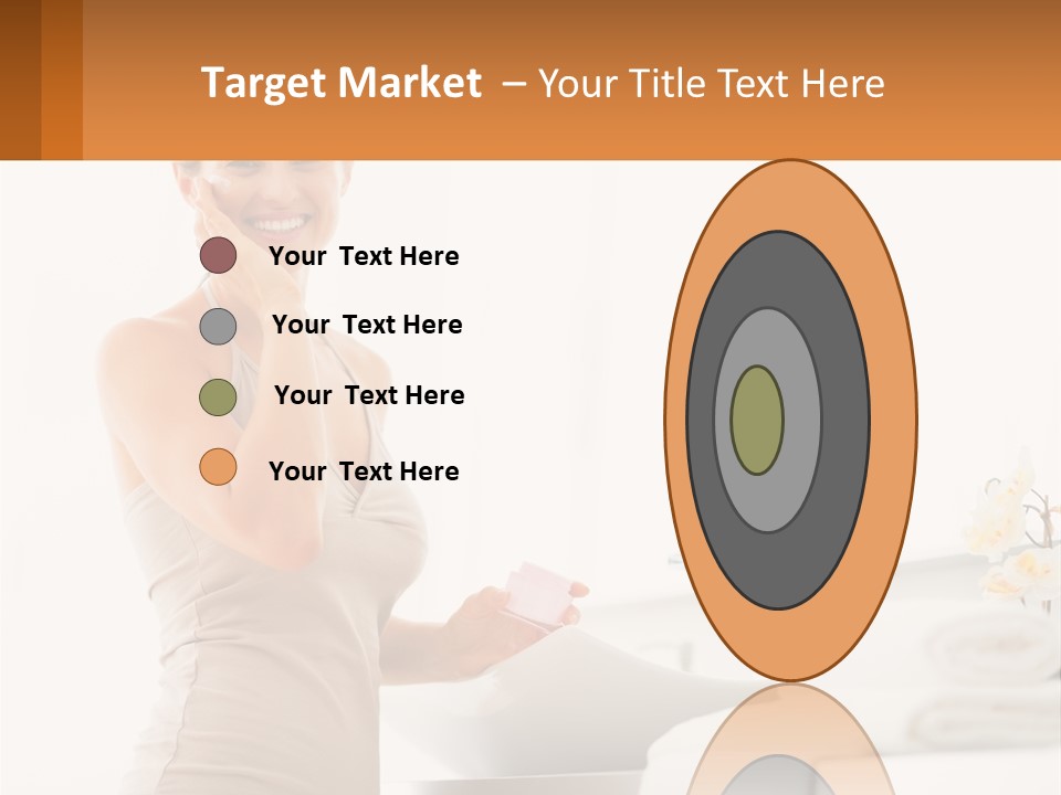 A Woman In A Tan Tank Top Holding A Soap Bar PowerPoint Template