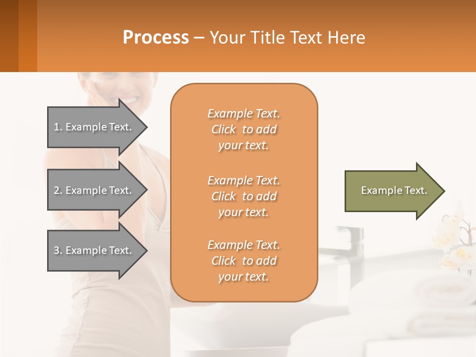 A Woman In A Tan Tank Top Holding A Soap Bar PowerPoint Template