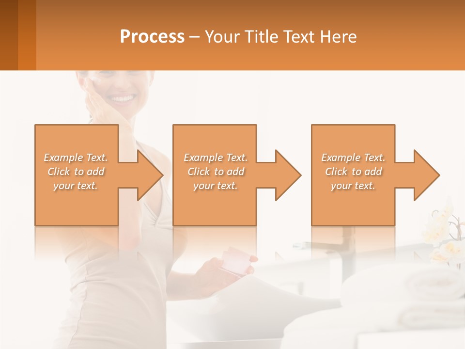 A Woman In A Tan Tank Top Holding A Soap Bar PowerPoint Template
