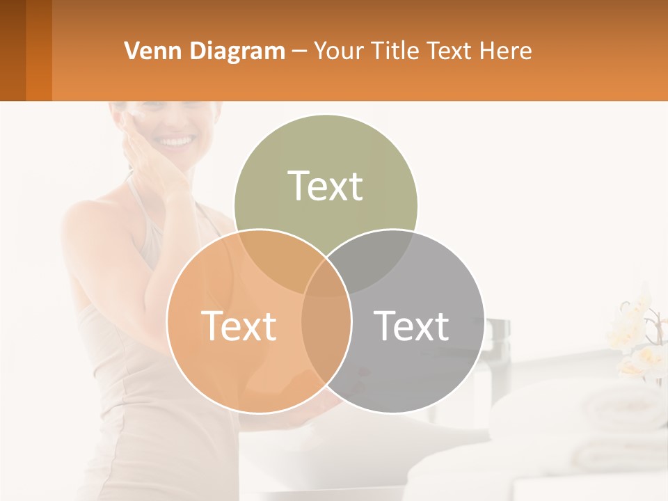 A Woman In A Tan Tank Top Holding A Soap Bar PowerPoint Template