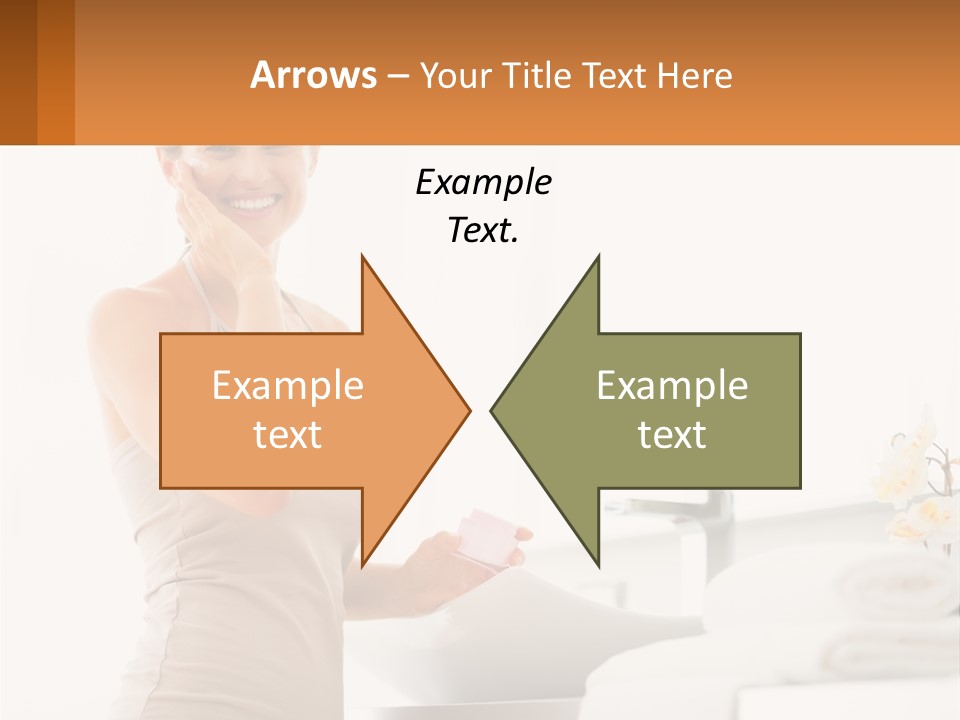 A Woman In A Tan Tank Top Holding A Soap Bar PowerPoint Template