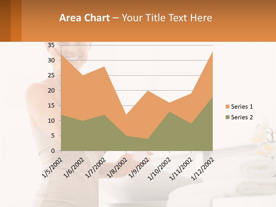 A Woman In A Tan Tank Top Holding A Soap Bar PowerPoint Template