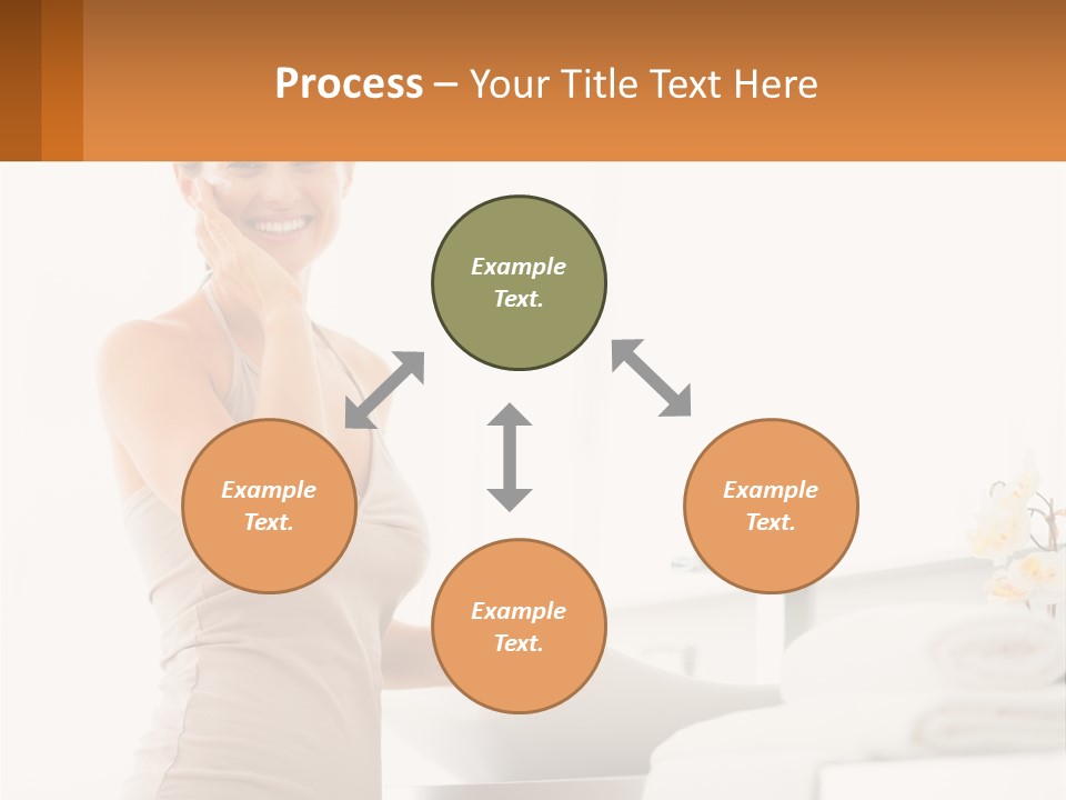 A Woman In A Tan Tank Top Holding A Soap Bar PowerPoint Template