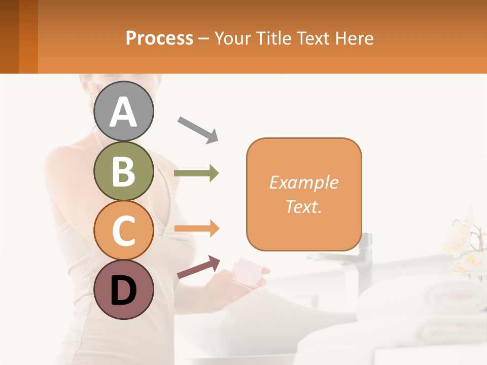 A Woman In A Tan Tank Top Holding A Soap Bar PowerPoint Template