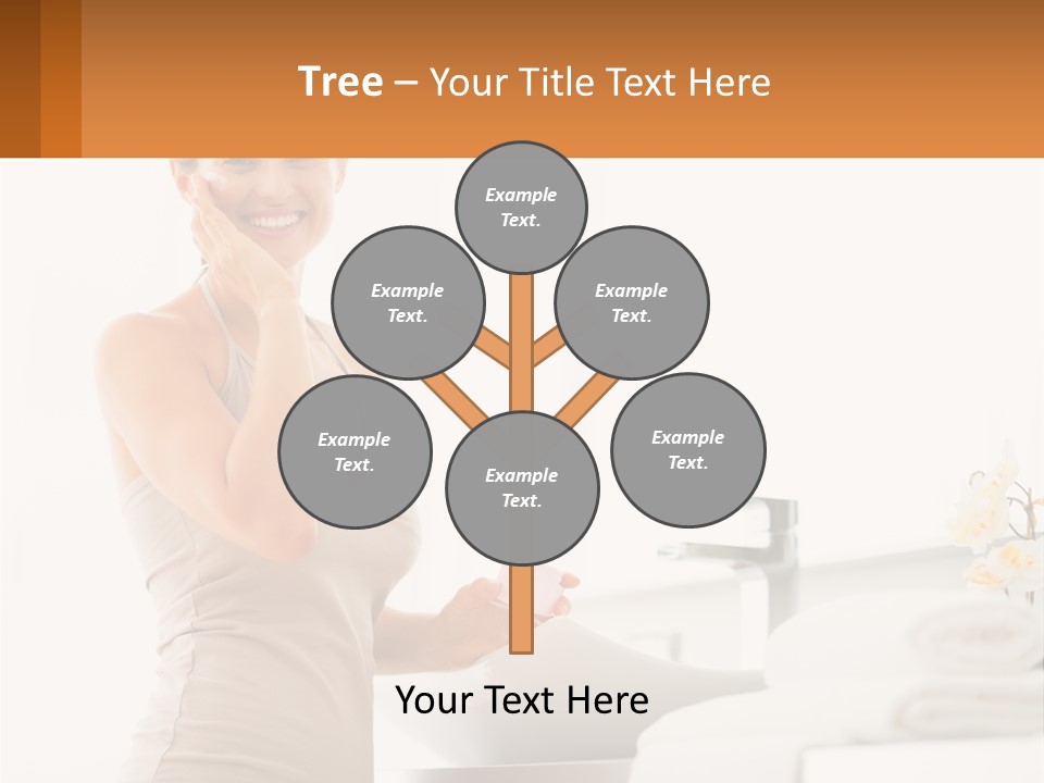 A Woman In A Tan Tank Top Holding A Soap Bar PowerPoint Template