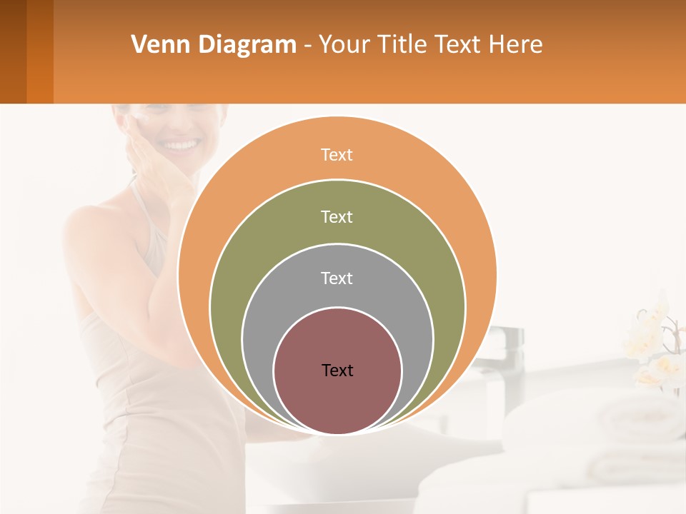 A Woman In A Tan Tank Top Holding A Soap Bar PowerPoint Template