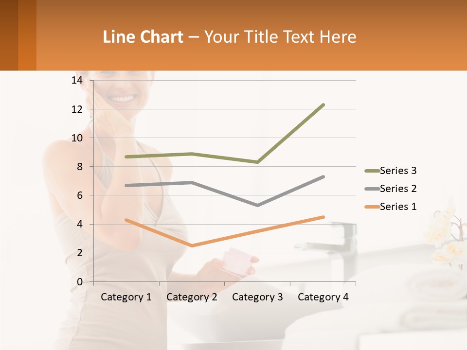 A Woman In A Tan Tank Top Holding A Soap Bar PowerPoint Template