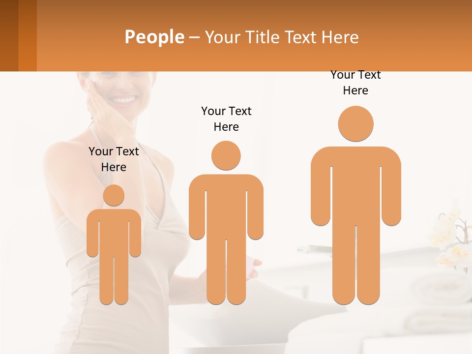 A Woman In A Tan Tank Top Holding A Soap Bar PowerPoint Template