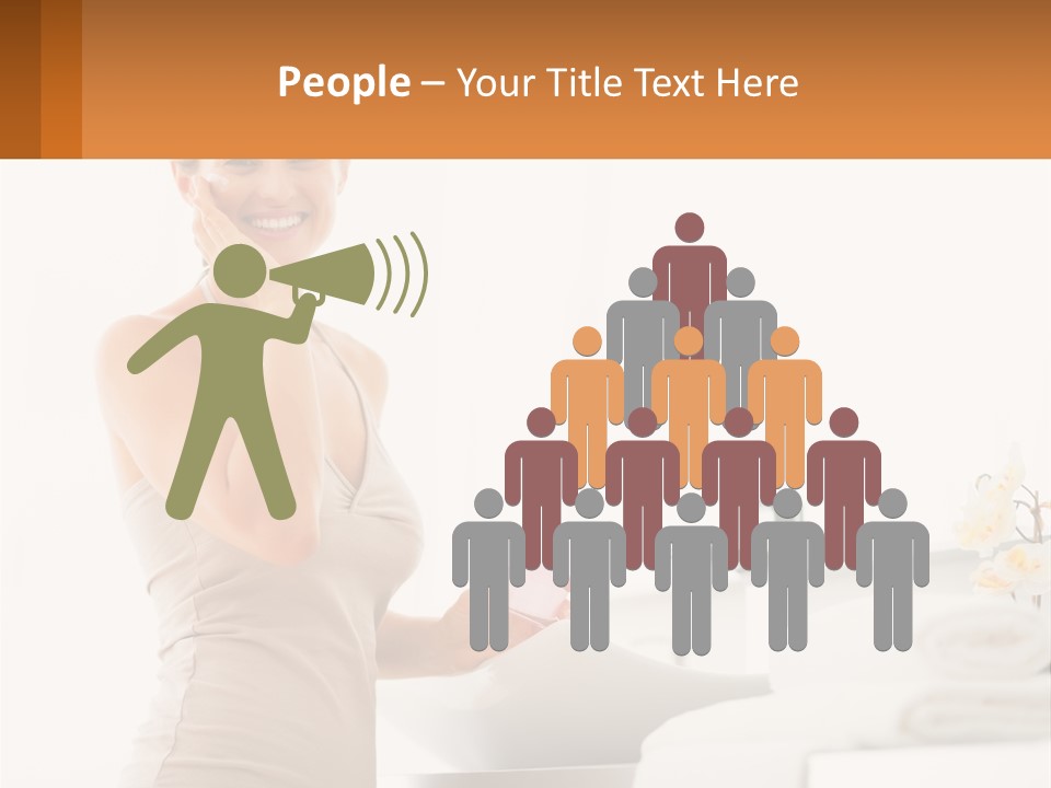 A Woman In A Tan Tank Top Holding A Soap Bar PowerPoint Template