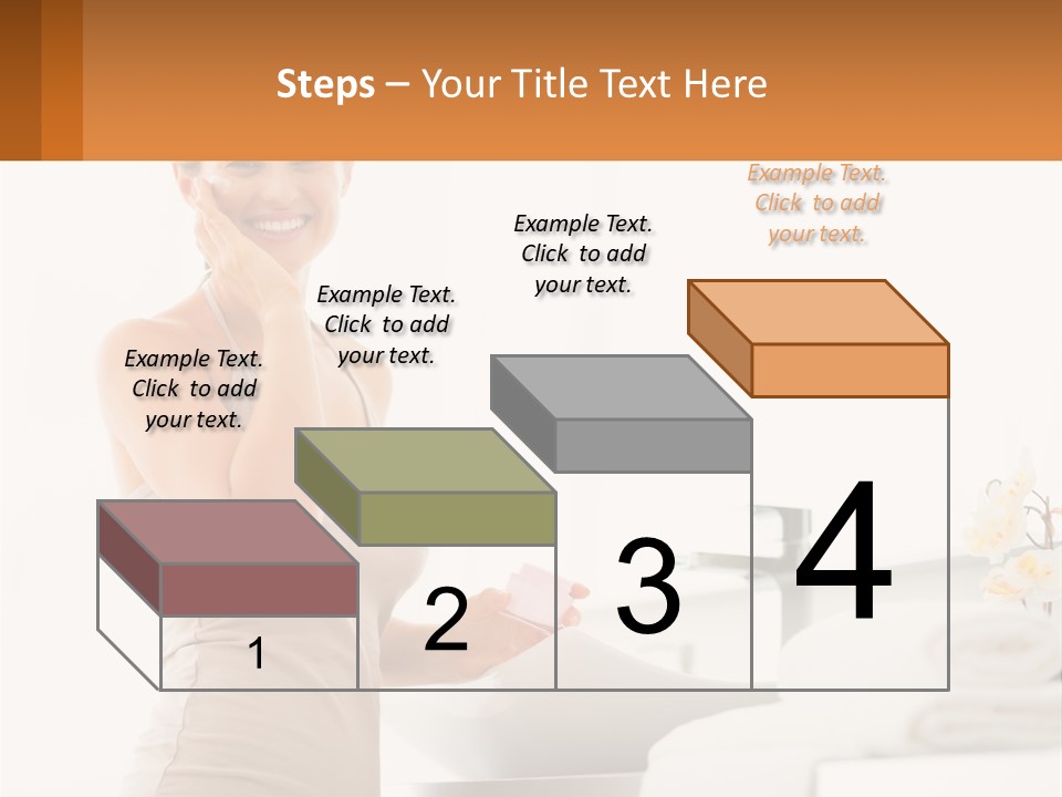 A Woman In A Tan Tank Top Holding A Soap Bar PowerPoint Template