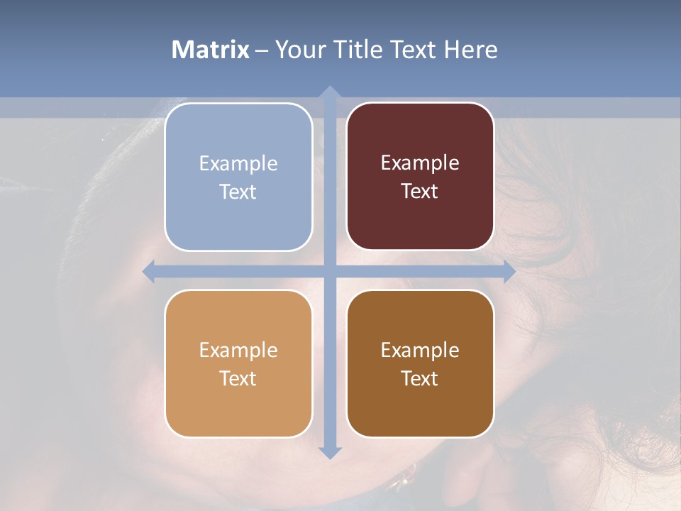 A Woman Is Smiling While Leaning Against A Wall PowerPoint Template