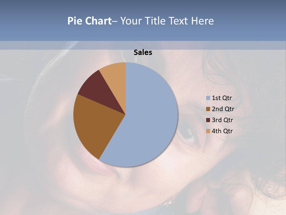 A Woman Is Smiling While Leaning Against A Wall PowerPoint Template