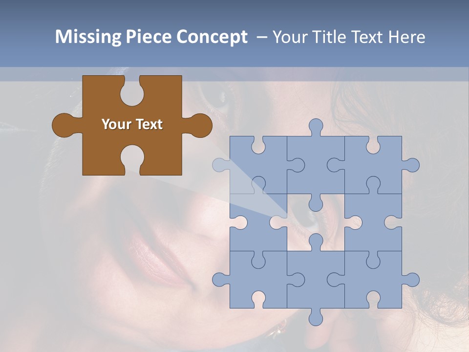 A Woman Is Smiling While Leaning Against A Wall PowerPoint Template