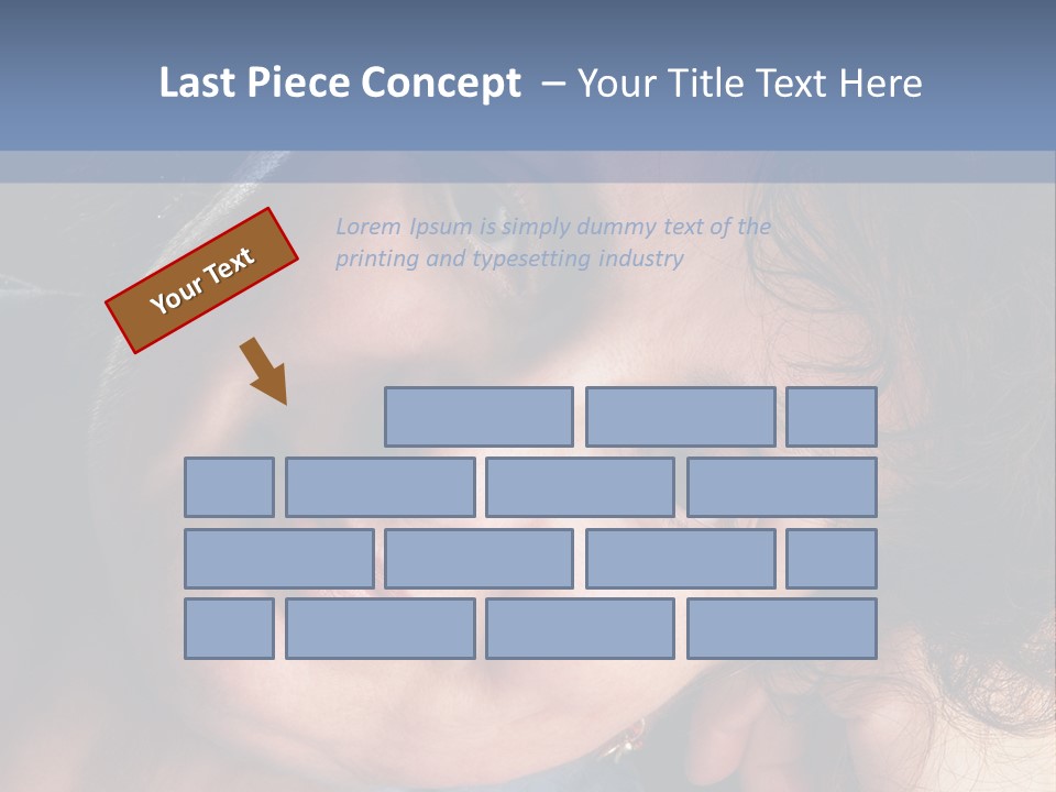 A Woman Is Smiling While Leaning Against A Wall PowerPoint Template