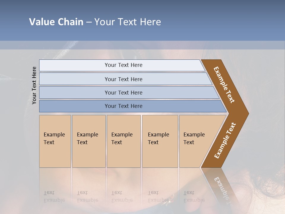 A Woman Is Smiling While Leaning Against A Wall PowerPoint Template