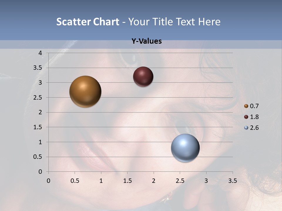 A Woman Is Smiling While Leaning Against A Wall PowerPoint Template