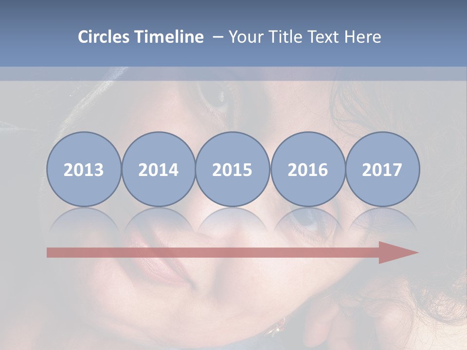 A Woman Is Smiling While Leaning Against A Wall PowerPoint Template