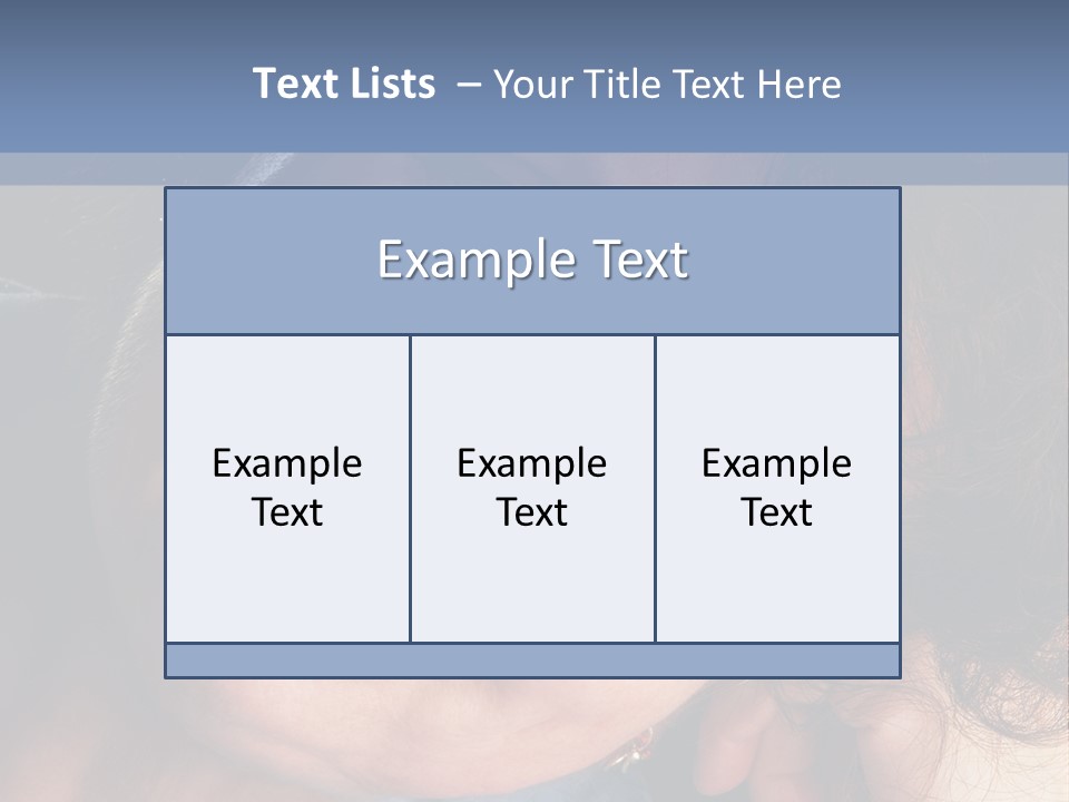 A Woman Is Smiling While Leaning Against A Wall PowerPoint Template