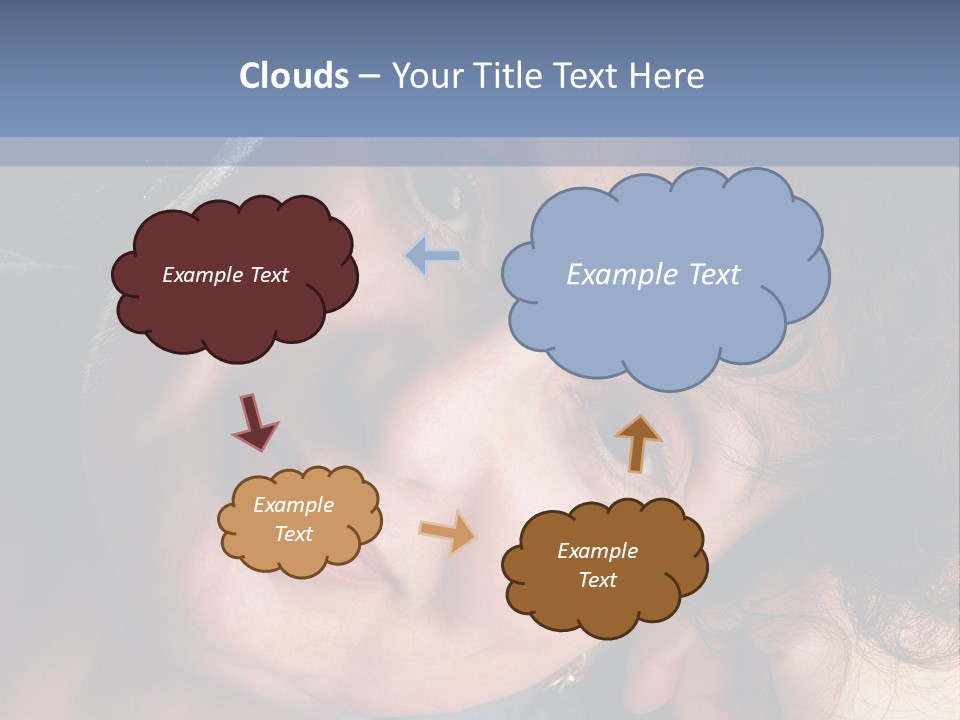 A Woman Is Smiling While Leaning Against A Wall PowerPoint Template