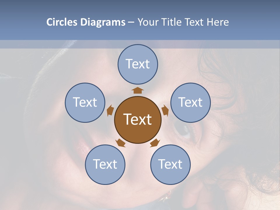 A Woman Is Smiling While Leaning Against A Wall PowerPoint Template