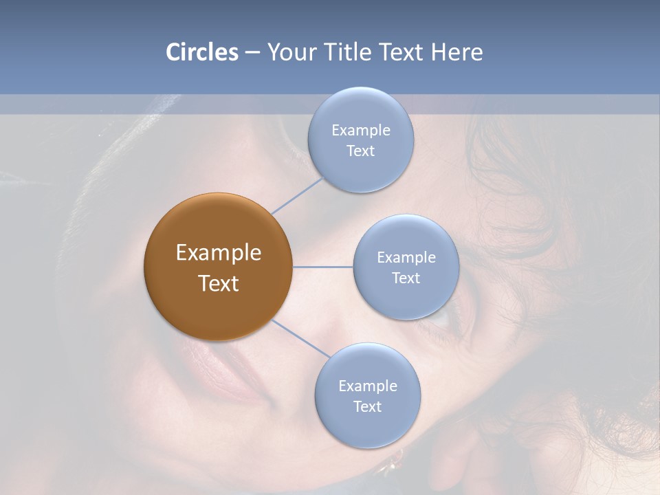 A Woman Is Smiling While Leaning Against A Wall PowerPoint Template