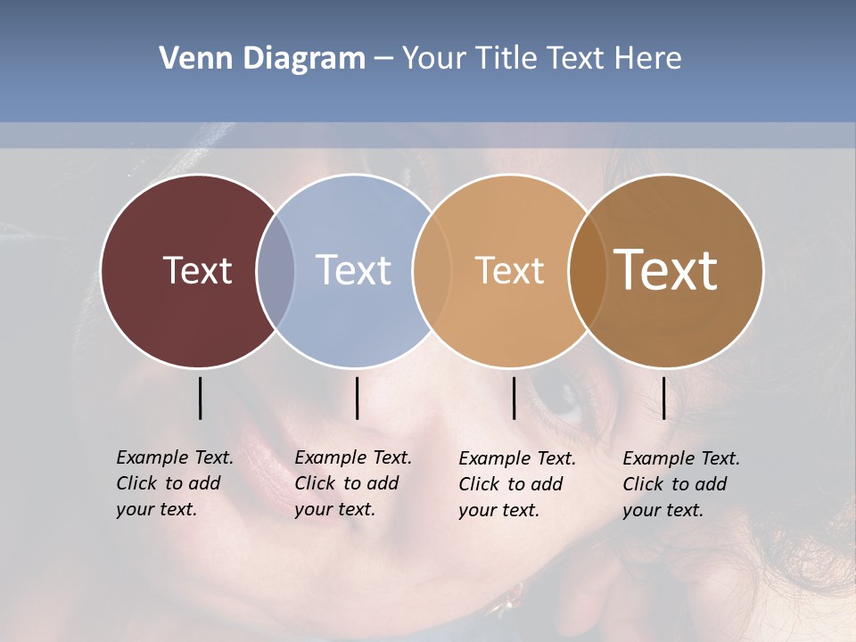 A Woman Is Smiling While Leaning Against A Wall PowerPoint Template