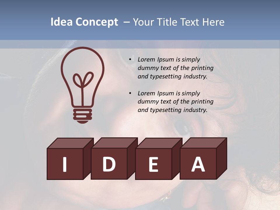 A Woman Is Smiling While Leaning Against A Wall PowerPoint Template