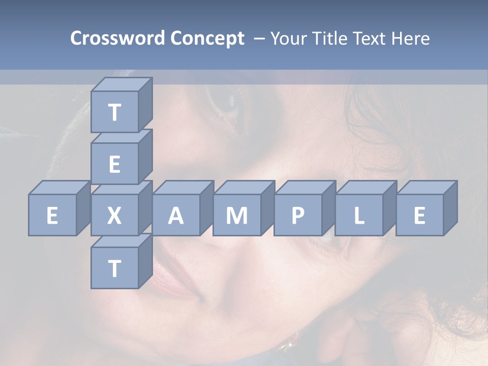 A Woman Is Smiling While Leaning Against A Wall PowerPoint Template