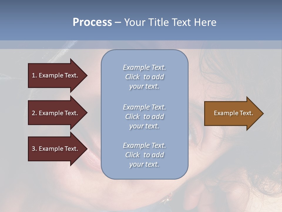 A Woman Is Smiling While Leaning Against A Wall PowerPoint Template