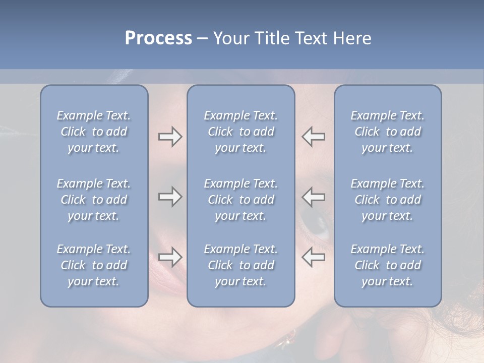 A Woman Is Smiling While Leaning Against A Wall PowerPoint Template