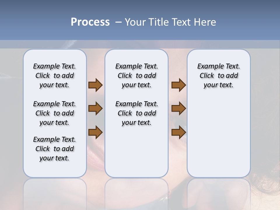 A Woman Is Smiling While Leaning Against A Wall PowerPoint Template