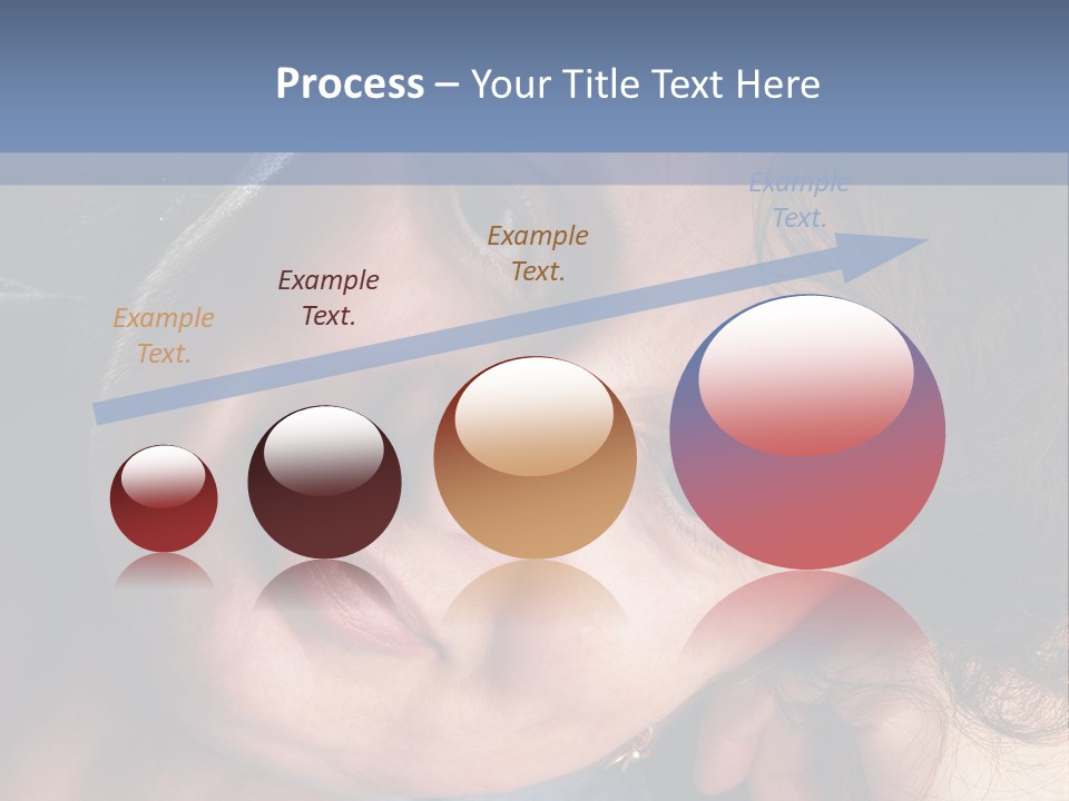 A Woman Is Smiling While Leaning Against A Wall PowerPoint Template