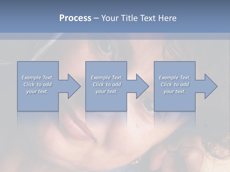 A Woman Is Smiling While Leaning Against A Wall PowerPoint Template