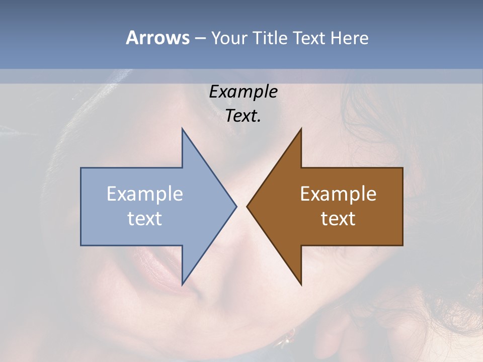 A Woman Is Smiling While Leaning Against A Wall PowerPoint Template