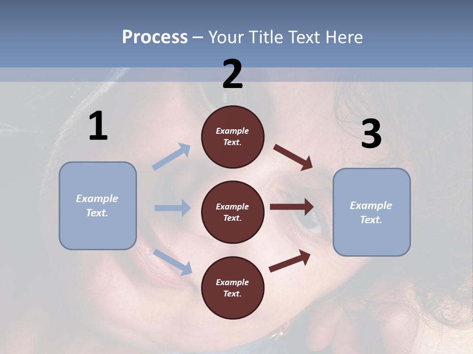 A Woman Is Smiling While Leaning Against A Wall PowerPoint Template